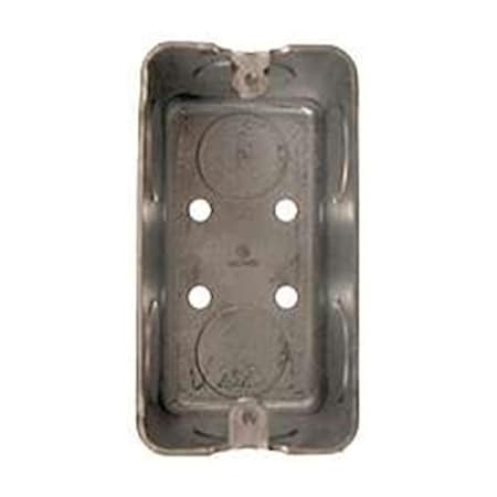 Raco Electrical Box, 13 cu in, Handy Box Type, 1 Gang, Steel, Rectangular Shape 8663